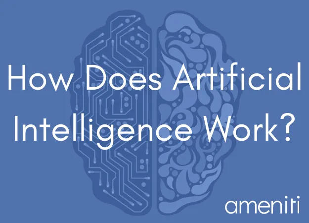 How Does AI Work? A Simple, Step-by-Step Explanation, over an illustration of a brain drawn as circuitry